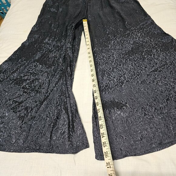 Anthropologie Maeve Wide Leg Jumpsuit Women Size S Blue Deep side Slits - Picture 12 of 14